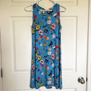 LOFT Floral Tank Top Dress